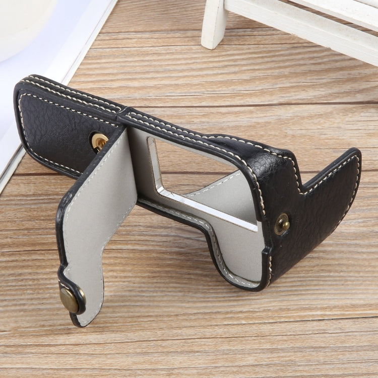 Buffalo Texture PU Leather Camera Half Case Base, For Canon EOS 200D II / 200D