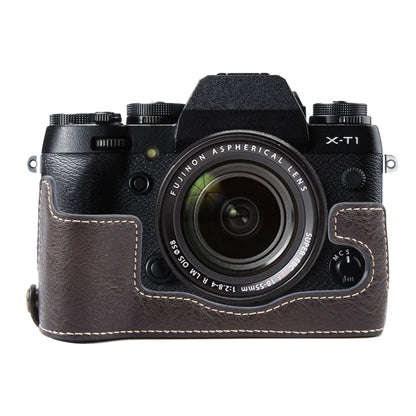 Buffalo Texture PU Leather Camera Half Case Base, For FUJIFILM X-S20, For FUJIFILM X-T1