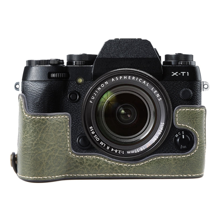 Buffalo Texture PU Leather Camera Half Case Base, For FUJIFILM X-S20, For FUJIFILM X-T1