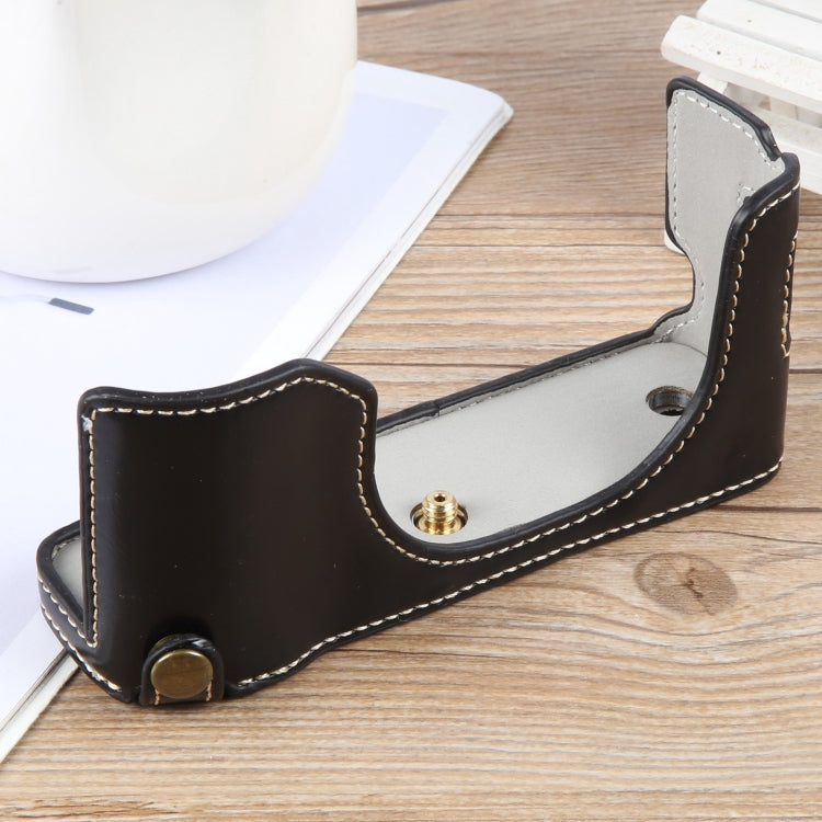 Glossy PU Leather Camera Half Case Base, For FUJIFILM X100VI, For FUJIFILM X-T5