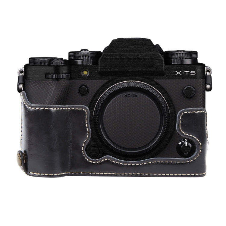 Glossy PU Leather Camera Half Case Base, For FUJIFILM X100VI, For FUJIFILM X-T5
