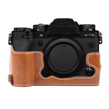 Glossy PU Leather Camera Half Case Base, For FUJIFILM X100VI, For FUJIFILM X-T5