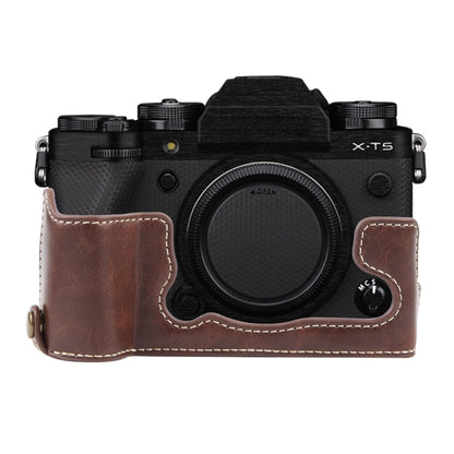 Glossy PU Leather Camera Half Case Base, For FUJIFILM X100VI, For FUJIFILM X-T5