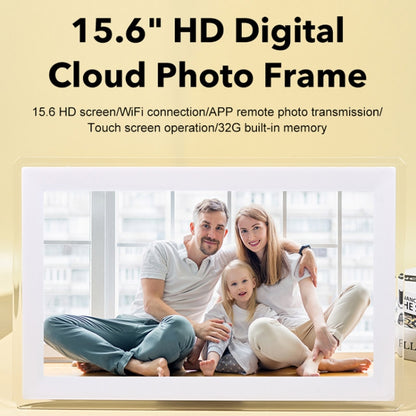 15.6 inch IPS Screen Digital Cloud Photo Frame Wall Mounted LED Advertising Machine, US Plug, UK Plug, EU Plug, AU Plug