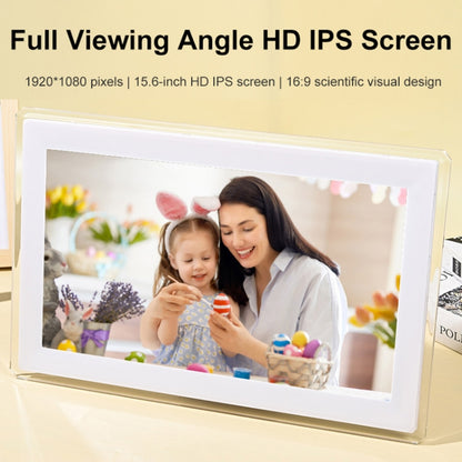 15.6 inch IPS Screen Digital Cloud Photo Frame Wall Mounted LED Advertising Machine, US Plug, UK Plug, EU Plug, AU Plug