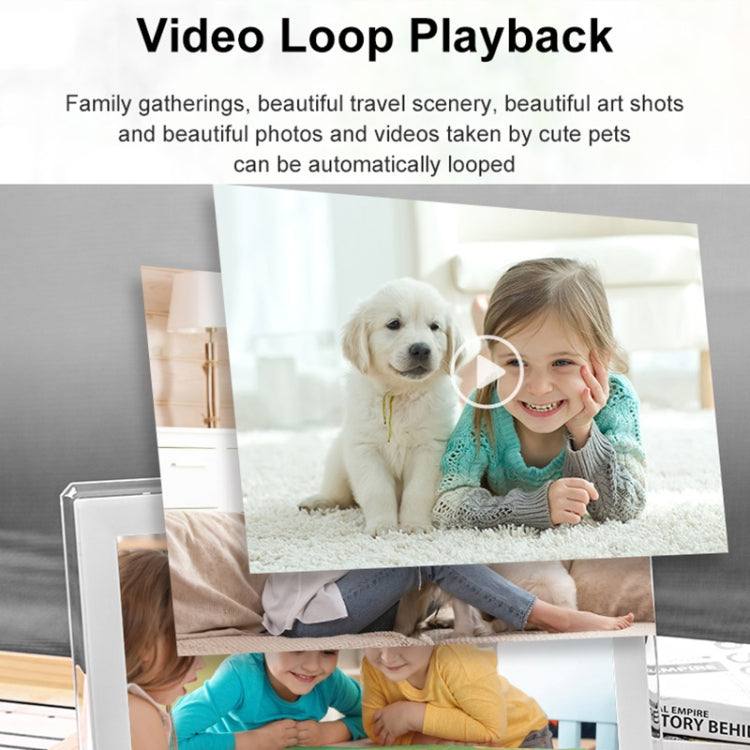 15.6 inch IPS Screen Digital Cloud Photo Frame Wall Mounted LED Advertising Machine, US Plug, UK Plug, EU Plug, AU Plug
