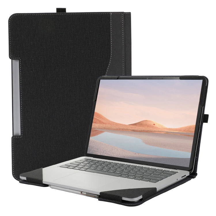 Cotton Cloth Texture Leather Laptop Protective Case, For Microsoft Surface Laptop Studio 2