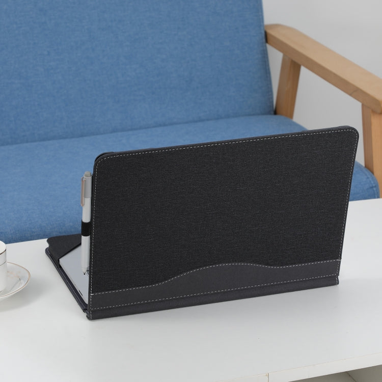 Cotton Cloth Texture Leather Laptop Protective Case, For Microsoft Surface Laptop Studio 2