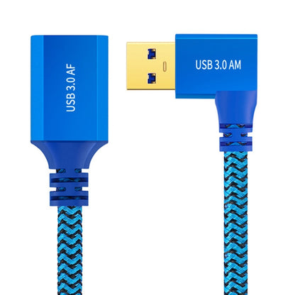 USB 3.0 Female To USB 3.0 Male Side Elbow Extension Cable for USB Disk Mouse / Keyboard / Printer, 1m