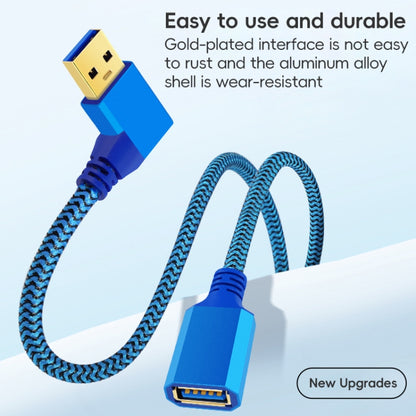 USB 3.0 Female To USB 3.0 Male Side Elbow Extension Cable for USB Disk Mouse / Keyboard / Printer, 1m