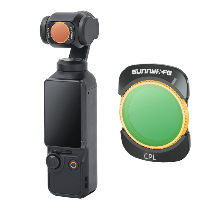 For DJI Osmo Pocket 3 Sunnylife Camera Lens Magnetic Metal Filter, No Impact On Gimbal Reset, MCUV, ND8, ND16, ND32, ND64, CPL, ND8PL, ND16PL, ND32PL, ND64PL, 3 in 1 CPL ND8 ND16, 4 in 1 ND8-64, 4 in 1 ND8-64PL, 4 in 1 UV CPL ND32 ND64...