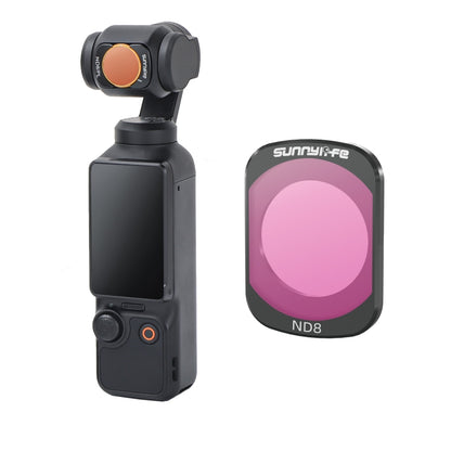 For DJI Osmo Pocket 3 Sunnylife Camera Lens Magnetic Metal Filter, No Impact On Gimbal Reset, MCUV, ND8, ND16, ND32, ND64, CPL, ND8PL, ND16PL, ND32PL, ND64PL, 3 in 1 CPL ND8 ND16, 4 in 1 ND8-64, 4 in 1 ND8-64PL, 4 in 1 UV CPL ND32 ND64...