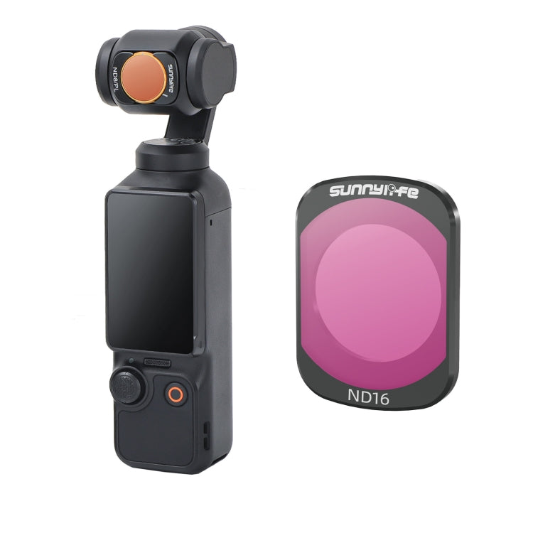 For DJI Osmo Pocket 3 Sunnylife Camera Lens Magnetic Metal Filter, No Impact On Gimbal Reset, MCUV, ND8, ND16, ND32, ND64, CPL, ND8PL, ND16PL, ND32PL, ND64PL, 3 in 1 CPL ND8 ND16, 4 in 1 ND8-64, 4 in 1 ND8-64PL, 4 in 1 UV CPL ND32 ND64...