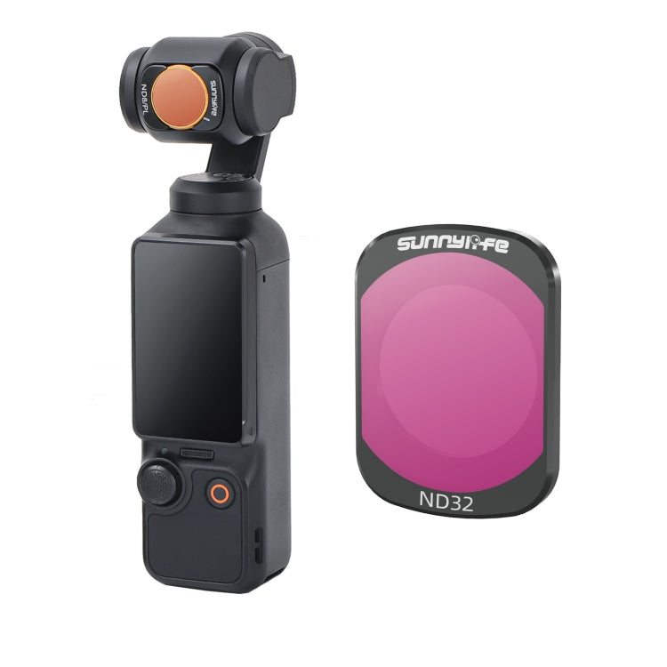 For DJI Osmo Pocket 3 Sunnylife Camera Lens Magnetic Metal Filter, No Impact On Gimbal Reset, MCUV, ND8, ND16, ND32, ND64, CPL, ND8PL, ND16PL, ND32PL, ND64PL, 3 in 1 CPL ND8 ND16, 4 in 1 ND8-64, 4 in 1 ND8-64PL, 4 in 1 UV CPL ND32 ND64...