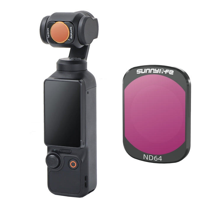 For DJI Osmo Pocket 3 Sunnylife Camera Lens Magnetic Metal Filter, No Impact On Gimbal Reset, MCUV, ND8, ND16, ND32, ND64, CPL, ND8PL, ND16PL, ND32PL, ND64PL, 3 in 1 CPL ND8 ND16, 4 in 1 ND8-64, 4 in 1 ND8-64PL, 4 in 1 UV CPL ND32 ND64...