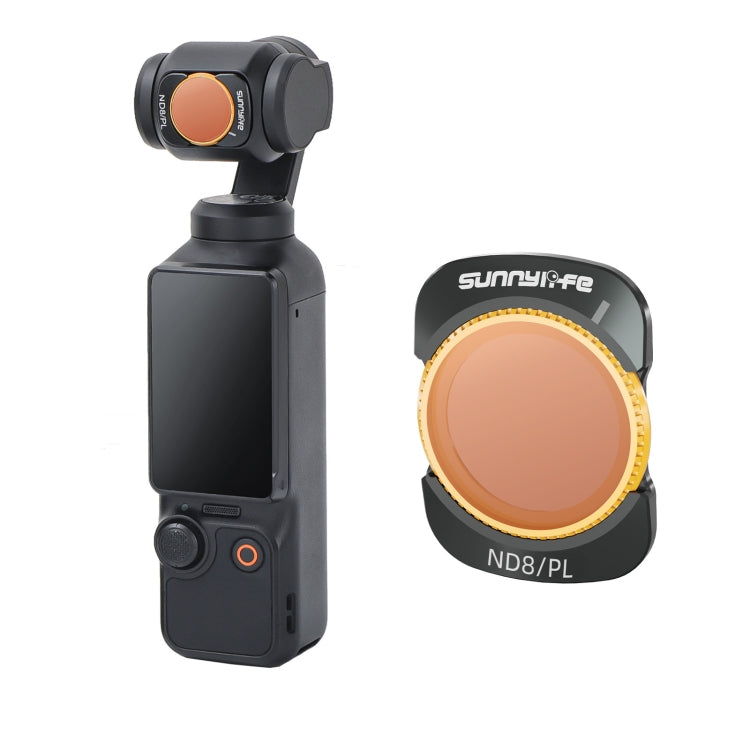 For DJI Osmo Pocket 3 Sunnylife Camera Lens Magnetic Metal Filter, No Impact On Gimbal Reset, MCUV, ND8, ND16, ND32, ND64, CPL, ND8PL, ND16PL, ND32PL, ND64PL, 3 in 1 CPL ND8 ND16, 4 in 1 ND8-64, 4 in 1 ND8-64PL, 4 in 1 UV CPL ND32 ND64...