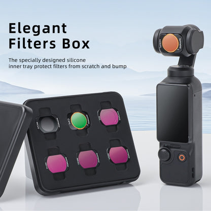 For DJI Osmo Pocket 3 Sunnylife Camera Lens Magnetic Metal Filter, No Impact On Gimbal Reset, MCUV, ND8, ND16, ND32, ND64, CPL, ND8PL, ND16PL, ND32PL, ND64PL, 3 in 1 CPL ND8 ND16, 4 in 1 ND8-64, 4 in 1 ND8-64PL, 4 in 1 UV CPL ND32 ND64...