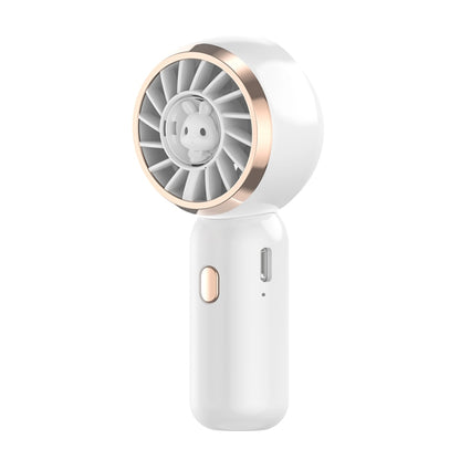 Mini Turbine Handheld Cute Rabbit Electric Fan