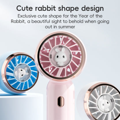 Mini Turbine Handheld Cute Rabbit Electric Fan