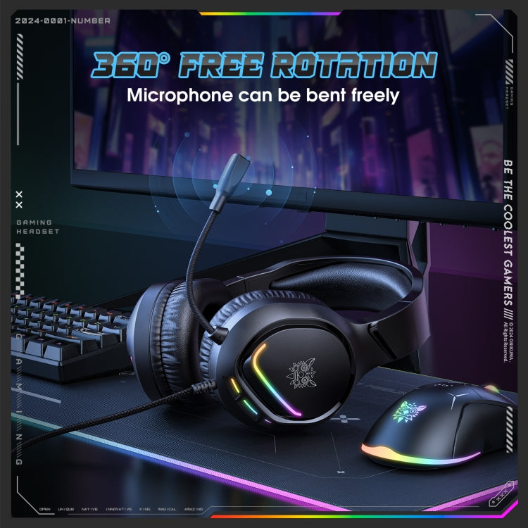 ONIKUMA X31 USB /  3.5mm Wired RGB Light Gaming Headset with Mic, Cable length: 2.2m, X31