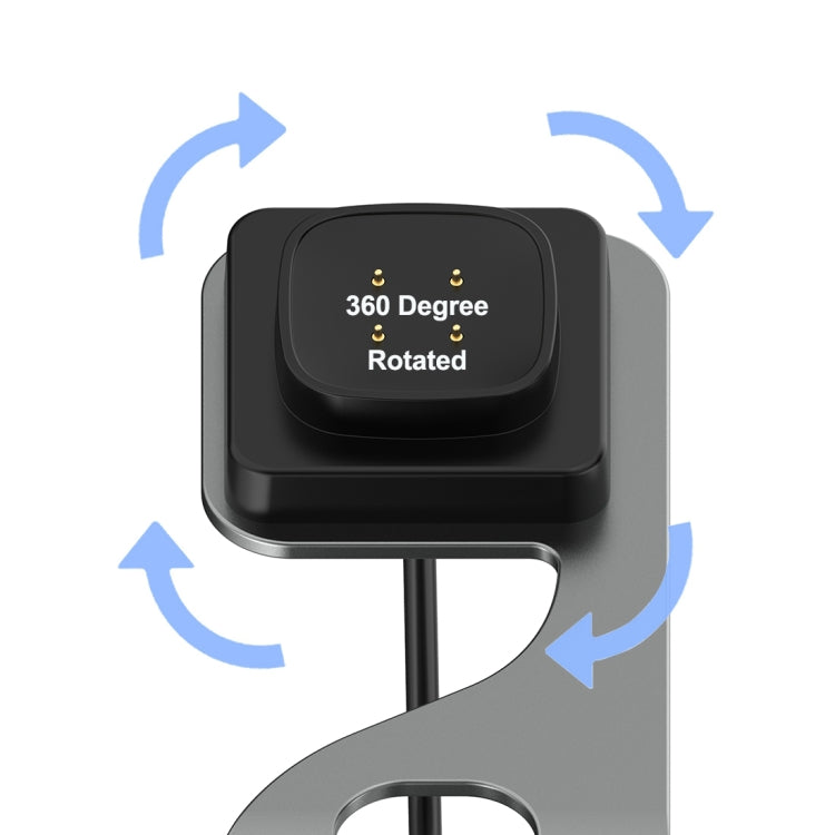 Rotatable Smart Watch Fast Charger Metal Dock Charger Holder, For Google Pixel Watch 3 41 / 45mm