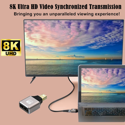 8K 60Hz Male Mini Displayport to Female Displayport Adapter DP Converter, Male Mini Displayport to Female Displayport