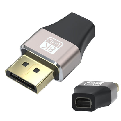 8K 60Hz Male Displayport to Female Mini Displayport Adapter DP Converter, Male Displayport to Female Mini Displayport