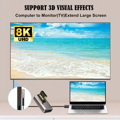 8K PD1.4 Male Displayport to Female Displayport Adapter Converter, A, B
