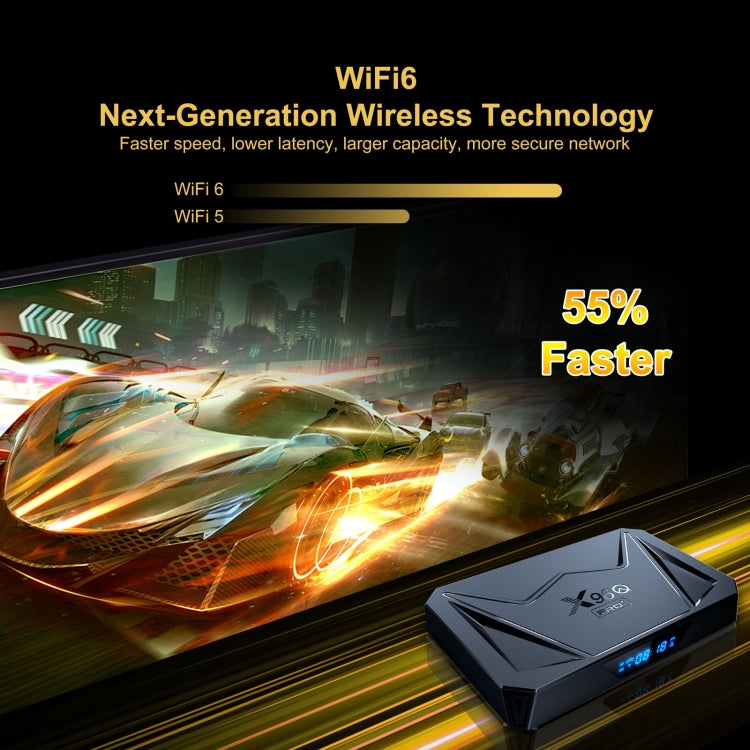 X96Q Pro+ Cortex-A55 Android 14 Octa-core CPU 4K HD Internet Set-top Box, 2GB+16GB, 4GB+32GB, 4GB+64GB