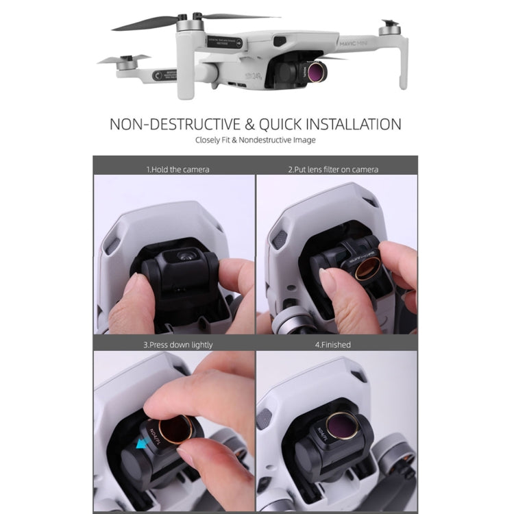 Sunnylife MM-FI9251 For DJI Mavic mini Drone ND16 Lens Filter, ND16