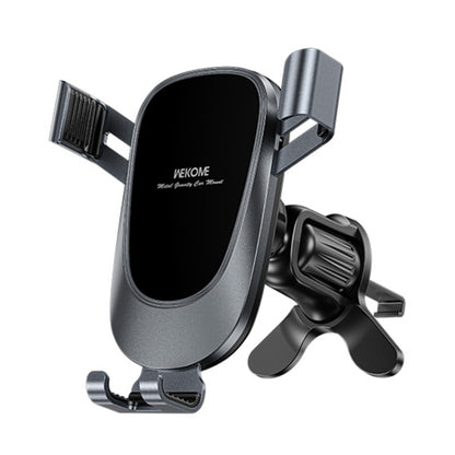 WEKOME WA-S58 K-Captain Metal Car Air Outlet Gravity Holder, WA-S58 (Silver), WA-S58 (Black)