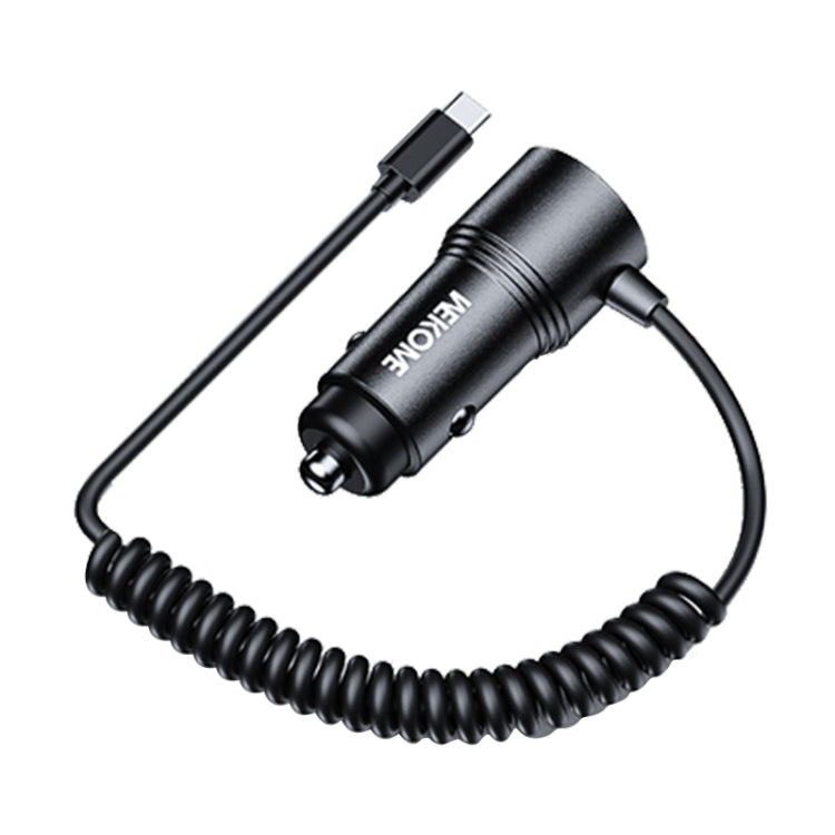WEKOME WP-C51 Pop Digital Series 66W USB, USB-C / Type-C Car Charger with Charging Cable, WP-C51