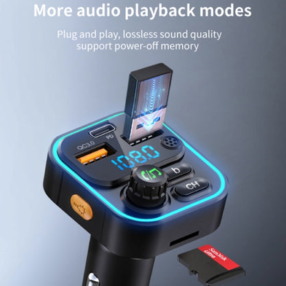 WEKOME WP-C52 Pop Digital Series MP3 Wireless Fast Charging Car Charger, WP-C52