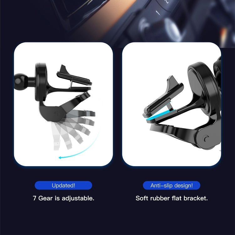 CW12 15W Max QI Standard Magnetic Wireless Charging Car Holder, CW12