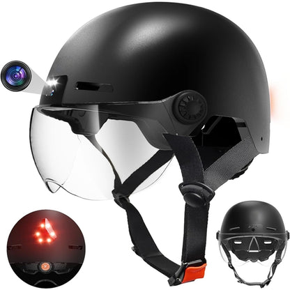 M6 1080P HD Camera Recorder Cycling Smart Helmet, Size: 54-63cm