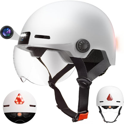M6 1080P HD Camera Recorder Cycling Smart Helmet, Size: 54-63cm