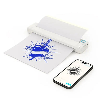 A41 203DPI Portable Tattoo Printer Office Study Bluetooth HD Thermal Printer, A41