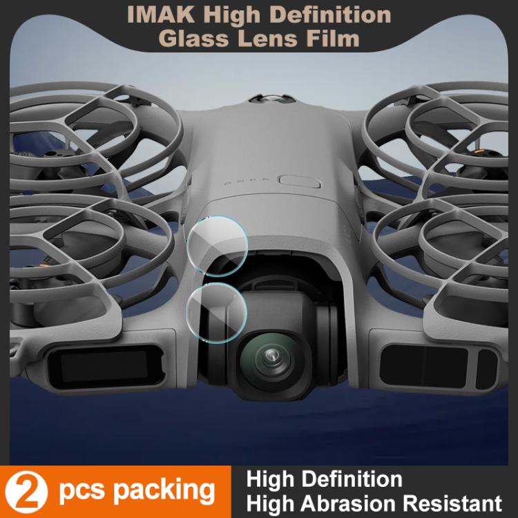 2 PCS/Set IMAK HD Glass Rear Camera Lens Film, For DJI Neo 2, For DJI Neo