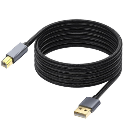 USB 2.0 A Male to B Male Square Port Printer Data Transmission Extension Cable, 0.3m, 1.8m, 3m, 5m, 10m