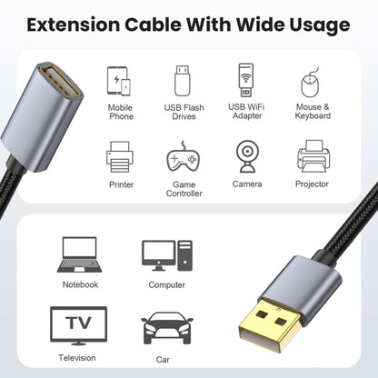 USB2.0 A Male to A Female Extension Data Charging Cable, 0.3m, 1.8m, 3m, 5m, 10m