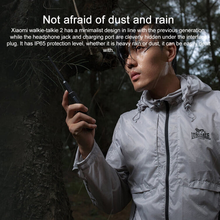 Original Xiaomi IP65 Waterproof UV Dual Band Walkie Talkie 2, Xiaomi Walkie Talkie 2
