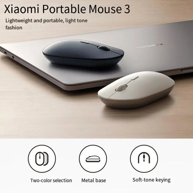 Original Xiaomi XMBXSB01YM Bluetooth Dual Mode Silent Portable Mouse 3, XMBXSB01YM