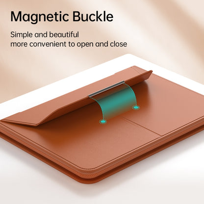 Multifunctional Laptop PU Magnetic Stand Split Liner Bag with Mouse Pad Function, 15 inch, 13-14 inch