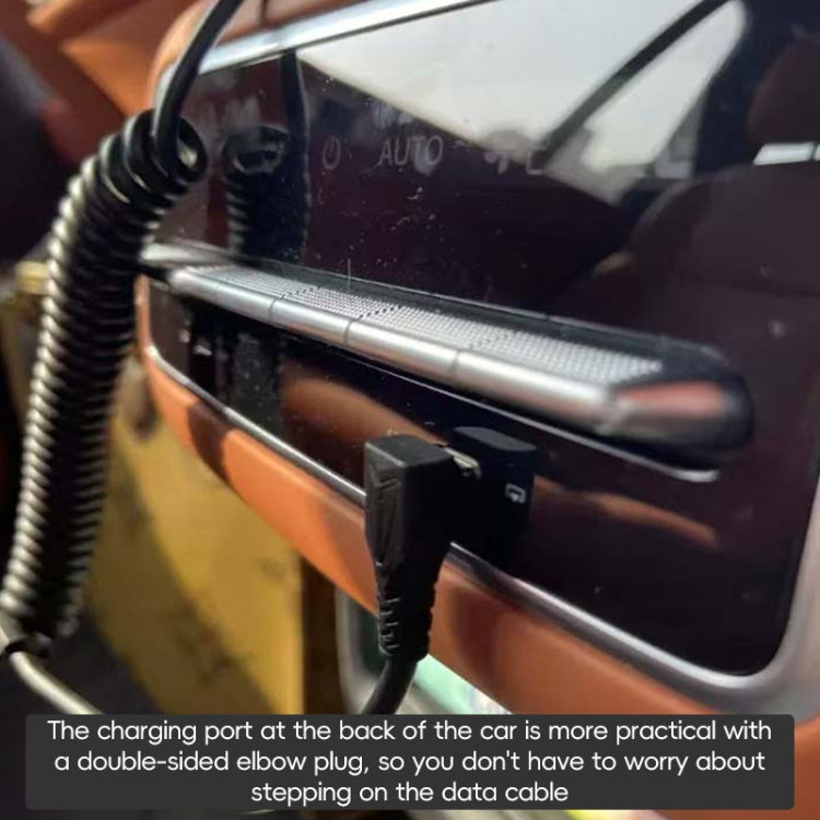 For LeadingIdeal L9 / L8 / L7 / L6 PD65W Type-C Elbow to Type-C, 8 Pin Spring Charging Cable