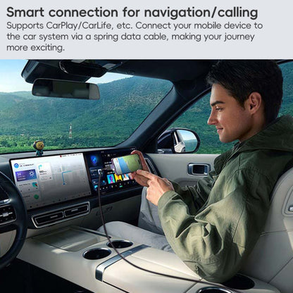 For LeadingIdeal L9 / L8 / L7 / L6 PD65W Type-C Elbow to Type-C, 8 Pin Spring Charging Cable