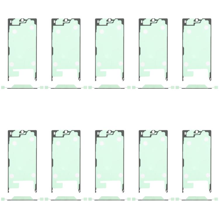 10pcs Front Housing Adhesive, For Galaxy S26+ SM-S947B, For Galaxy S26 Ultra SM-S948B, For Galaxy S26 SM-S942B, For Galaxy S25 FE SM-S731B, For Galaxy Z Flip7 SM-F766B, For Samsung Galaxy S25 SM-S931B, For Samsung Galaxy S25+ SM-S936B