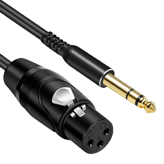 6.35mm to XRL Canon Female Dual Channel Microphone Audio Cable, 1m, 2m, 3m, 5m, 10m