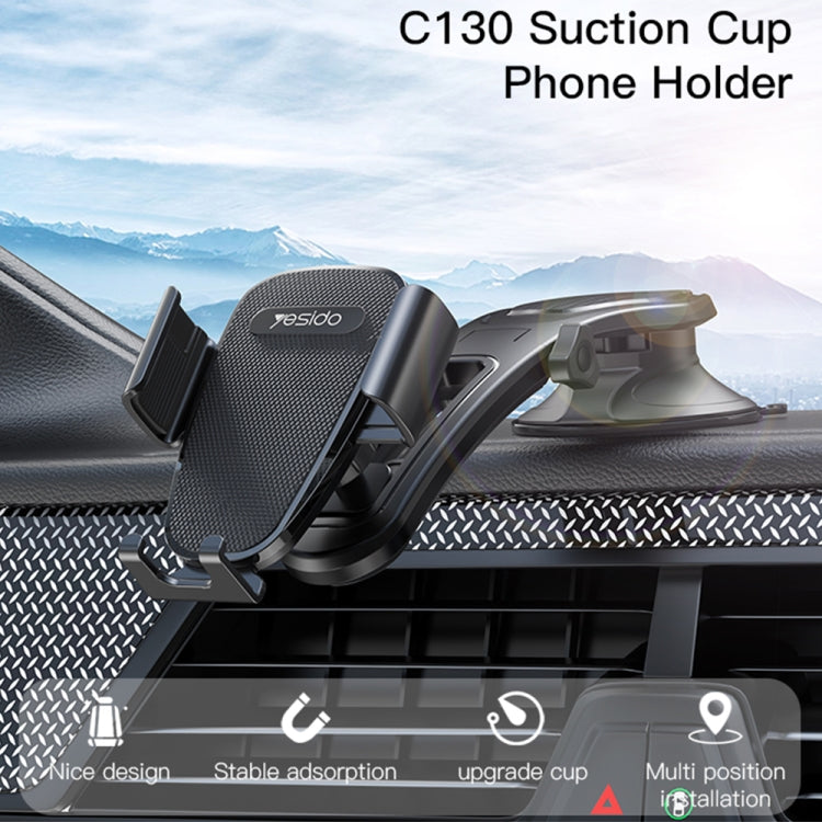 Yesido C130 Car Dashboard Suction Cup Type Mobile Phone Holder, C130