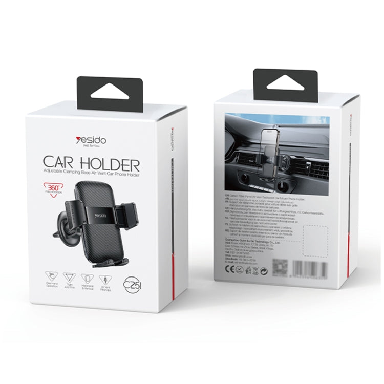 Yesido C251 Car Air Outlet Gravity Clamp Mobile Phone Holder, C251