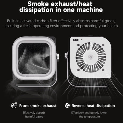 TBK F001 3 in 1 Smoking & UV Curing & Filtration Smoke Exhaust Multifunctional Fan, TBK F001